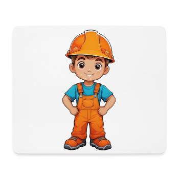Baumeister - Mousepad (Querformat) - Weiß - Vorne
