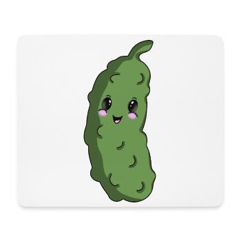 Süßes Gürkchen - Mousepad (Querformat) - Weiß - Vorne