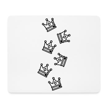 Kronen Symbolik - Mousepad (Querformat) - Weiß - Vorne