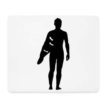 Surfing  - Mousepad (Querformat) - Weiß - Vorne