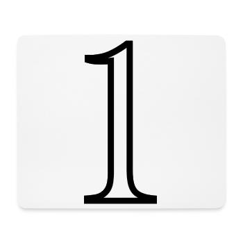 1. 1 year. 1st ANNIVERSARY. 1 YEAR ANNIVERSARY - Mouse Pad (horizontal) - white - Front