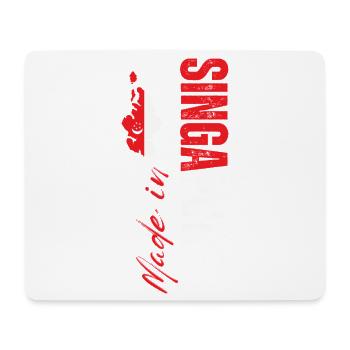 Made in Singapore, born in Singapore - Mouse Pad (horizontal) - white - Front