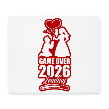Game Over 2026 Hochzeit - Mousepad (Querformat) - Weiß - Vorne