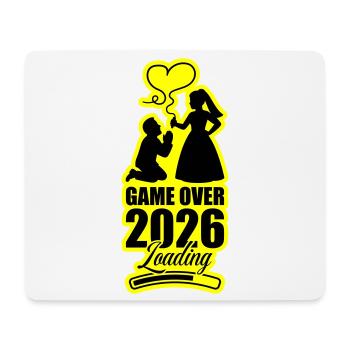 Game Over 2026 Hochzeit - Mousepad (Querformat) - Weiß - Vorne
