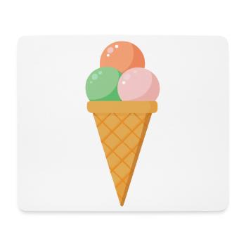 Crème - Tapis de souris (format paysage) - blanc - Devant