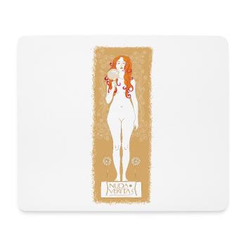 Gustav KLIMT: Nuda Veritas 1898 Limited Edition - Mousepad (Querformat) - Weiß - Vorne