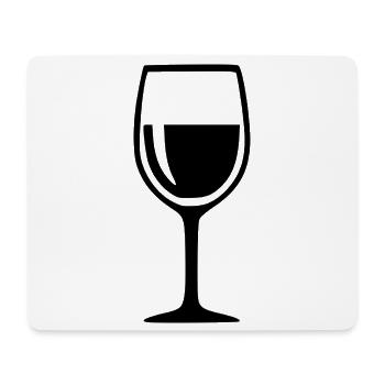 Wine Glass Black Grapevine Wine Gift - Mouse Pad (horizontal) - white - Front