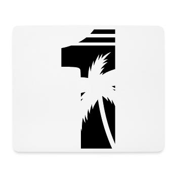 1_palmen - Mousepad (Querformat) - Weiß - Vorne