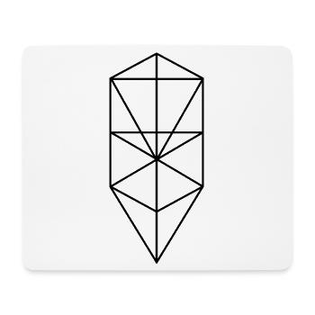 Baum des Lebens - Mousepad (Querformat) - Weiß - Vorne
