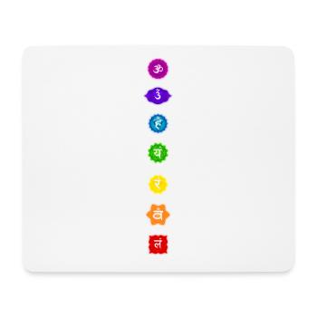 Chakras - glow - Mousepad (Querformat) - Weiß - Vorne