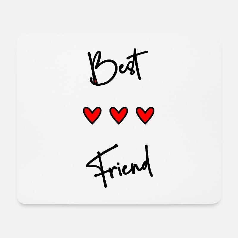 BESTER FREUND. BIFA FREUND. FREUND. FREUND. FREUNDIN - Mousepad (Querformat) - Weiß