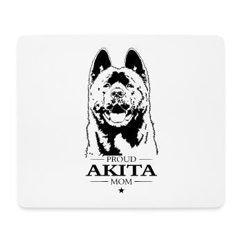Proud Akita Mom Hunde Hund Akita Inu Wilsigns - Mousepad (Querformat) - Weiß - Vorne