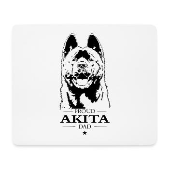 Proud Akita Dad Hunde Hund Akita Inu Wilsigns - Mousepad (Querformat) - Weiß - Vorne