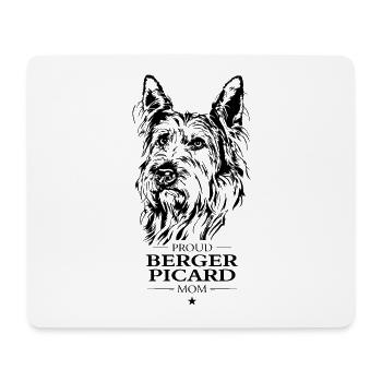 Berger Picard Mom Hunde Hund Wilsigns - Mousepad (Querformat) - Weiß - Vorne