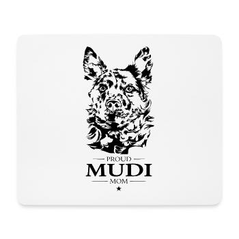 Hongrois Mudi Maman Chien Chien Wilsigns - Tapis de souris (format paysage) - blanc - Devant