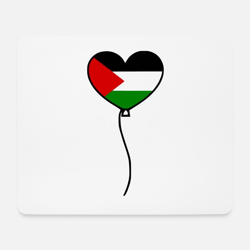 Free palestine - Mousepad (Querformat) - Weiß