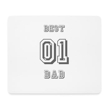 BEST DAD NUMBER ONE NUMMER EINS VATERTAG - Mousepad (Querformat) - Weiß - Vorne