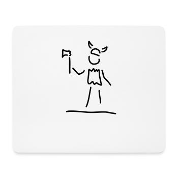 wikinger aus norwegen - Mousepad (Querformat) - Weiß - Vorne