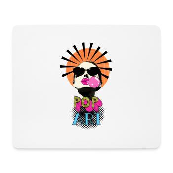 Pop Art Woman - Mouse Pad (horizontal) - white - Front