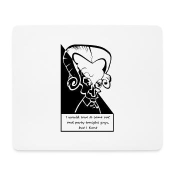 Emmanuel Kant Comic Spruch: I Kant Party' T-Shirt - Mousepad (Querformat) - Weiß - Vorne