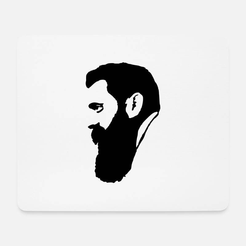 Theodor Herzl / Israel - Mousepad (Querformat) - Weiß