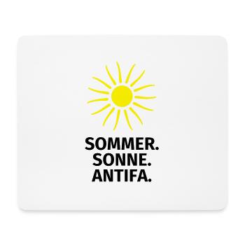 Sommer Sonne Antifa - Mousepad (Querformat) - Weiß - Vorne