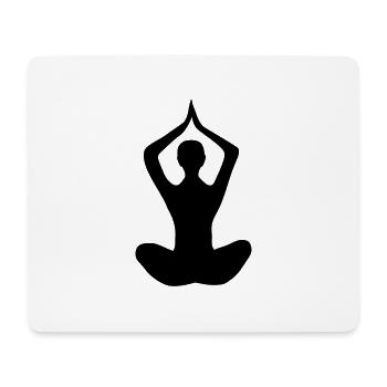 Yoga - Mousepad (Querformat) - Weiß - Vorne