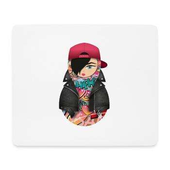 Matroschka Nina - Mousepad (Querformat) - Weiß - Vorne