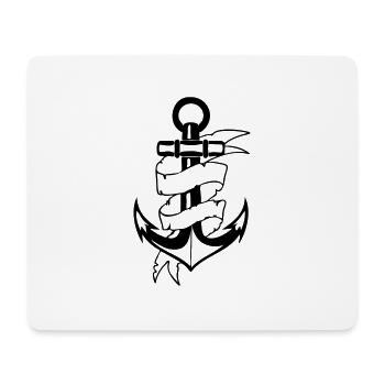 Anker-Banner - Mousepad (Querformat) - Weiß - Vorne