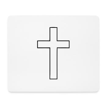 Cross - Mouse Pad (horizontal) - white - Front