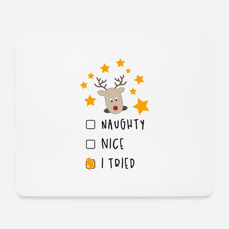 Weihnachten - Mousepad (Querformat) - Weiß