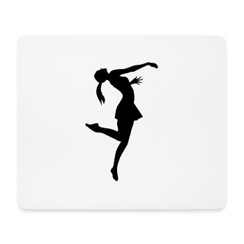 Dance Female de - Mousepad (Querformat) - Weiß - Vorne
