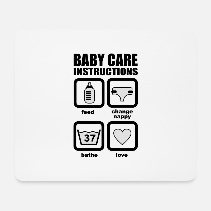Baby - Mousepad (Querformat) - Weiß