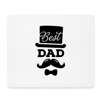 Best papa, father in the world, universe, universe - Mouse Pad (horizontal) - white - Front
