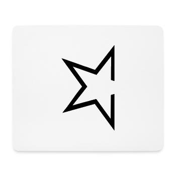 étoiles - Tapis de souris (format paysage) - blanc - Devant