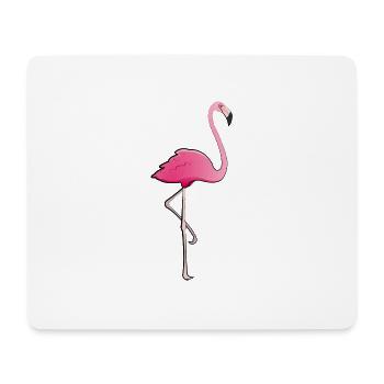 Flamingo - Mousepad (Querformat) - Weiß - Vorne