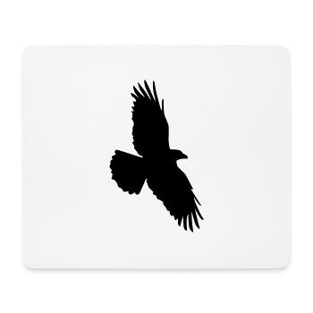 Rabenflug - Mousepad (Querformat) - Weiß - Vorne