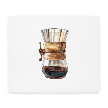 Chemex Karaffe - Mousepad (Querformat) - Weiß - Vorne