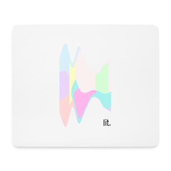 lit. motive colorful - Mouse Pad (horizontal) - white - Front