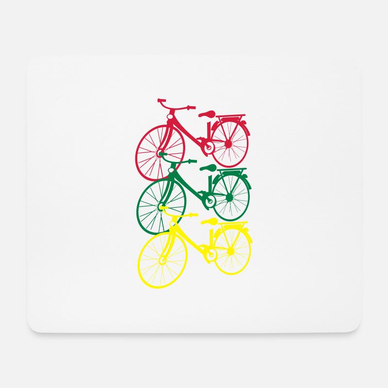 Faire du vélo - Tapis de souris (format paysage) - blanc