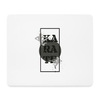 karaté - Tapis de souris (format paysage) - blanc - Devant