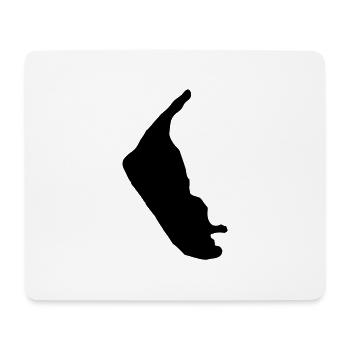 amrum_insel__f1 - Mousepad (Querformat) - Weiß - Vorne