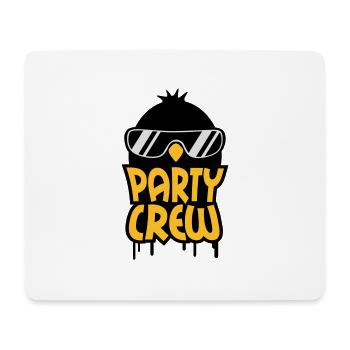 Cool Party Crew Penguin - Mouse Pad (horizontal) - white - Front
