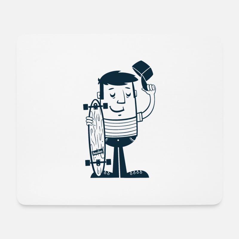 Don't Call It Skateboard - Mousepad (Querformat) - Weiß