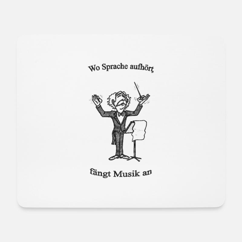 Conductor with text sw - Mouse Pad (horizontal) - white