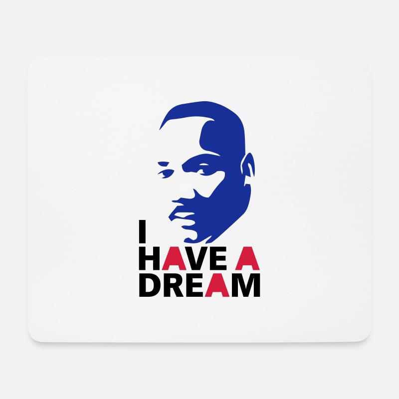 MARTIN LUTHER KING - Mouse Pad (horizontal) - white