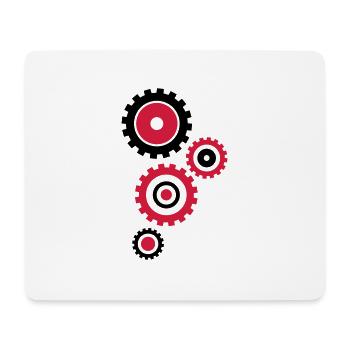 zahnraeder_hs2 - Tapis de souris (format paysage) - blanc - Devant