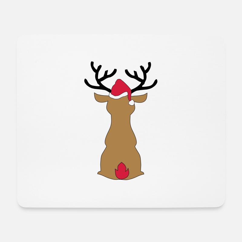 weihnachten - Mousepad (Querformat) - Weiß