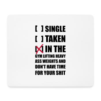 Fitness unique - Tapis de souris (format paysage) - blanc - Devant
