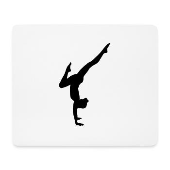 Turnerin Bodenturnen Kunstturnen Yoga - Mousepad (Querformat) - Weiß - Vorne